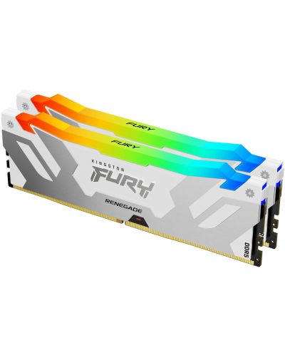 Оперативна памет Kingston - FURY Renegade RGB White XMP, 32GB, DDR5, 6000MHz - 1