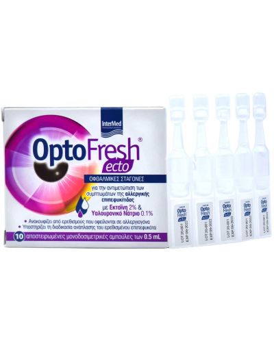 Optofresh Капки за очи Ecto, 10 флакона x 0.5 ml, Vittoria Pharma - 1