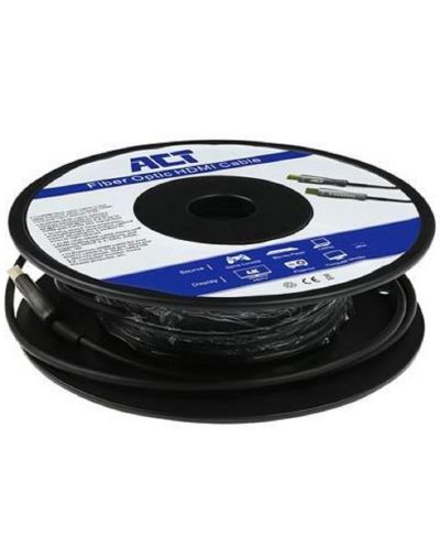Оптичен кабел  ACT - Displayport 1.4/Displayport 1.4 M/M, 15m, черен - 2