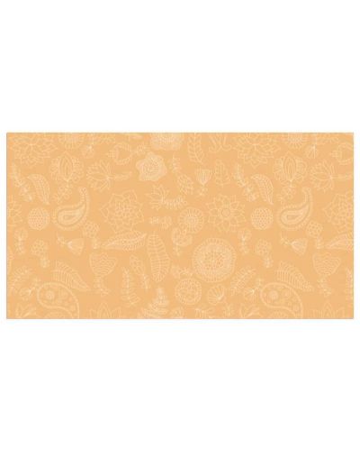 Опаковъчна хартия Apli - Жълта, Цветя, 200 х 70 см, 55 гр - 1
