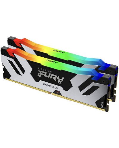 Оперативна памет Kingston - Fury Renegade Silver RGB, 32GB, DDR5, 6400MHz - 1