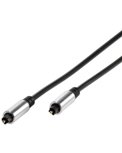 Оптичен кабел Vivanco - Toslink/Toslink, 3 m, черен - 1
