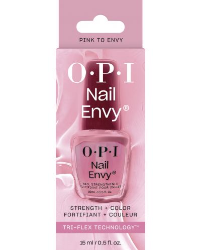 OPI Nail Envy Заздравител и лак за нокти, New Pink To Envy, 15 ml - 3