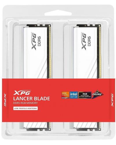 Оперативна памет Adata - XPG LANCER Blade RGB, 16GB, DDR5, 6000MHz, бяла - 2