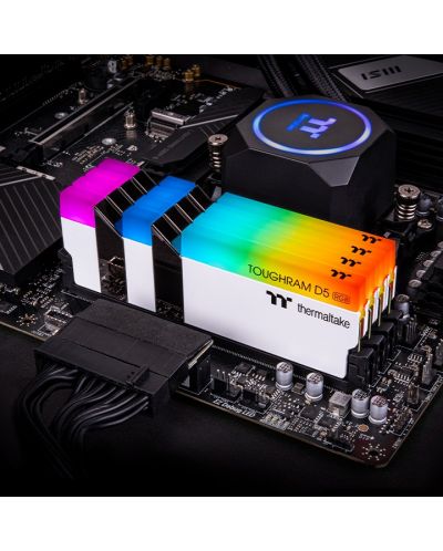 Оперативна памет Thermaltake - TOUGHRAM RGB, 32GB, DDR5, 6400MHz, бяла - 6