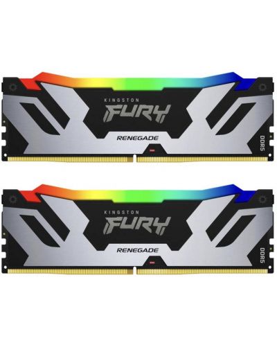Оперативна памет Kingston - Fury Renegade Silver RGB, 32GB, DDR5, 6400MHz - 2