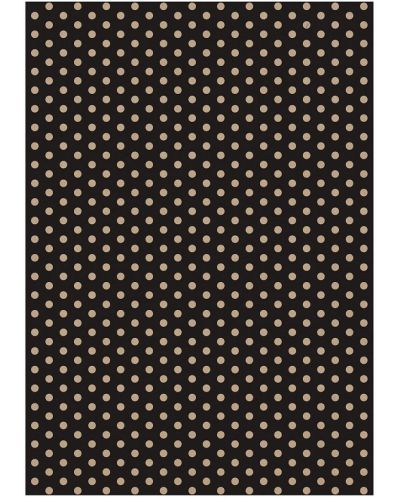 Опаковъчна хартия Apli - крафт, с бежови точки, 2 х 0.70 m, черна - 2