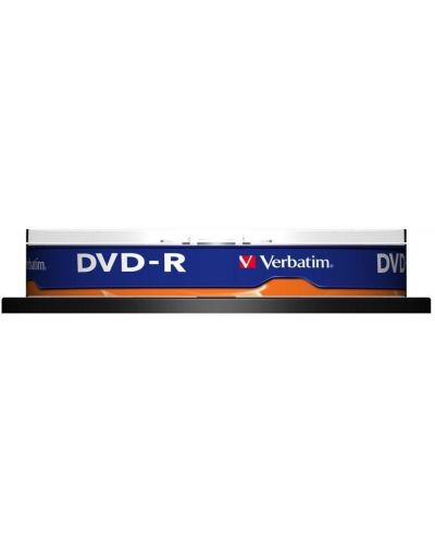 Оптичен носител Verbatim - DVD-R AZO 4.7GB 16X, Matt Silver Surface, 10 броя - 2