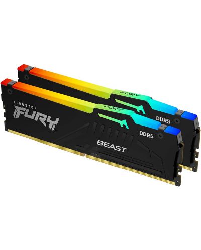 Оперативна памет Kingston - Fury Beast RGB, 64GB, DDR5, 5600MHz - 1