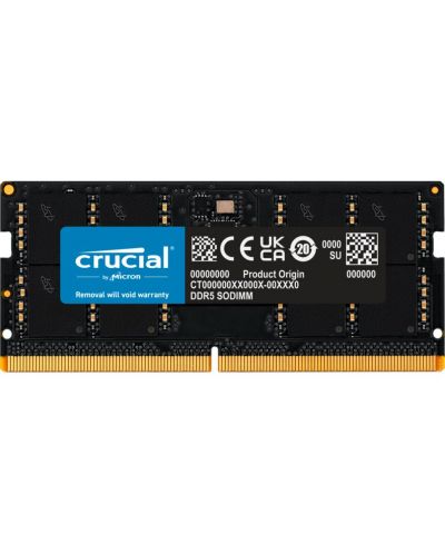 Оперативна памет Crucial - CT32G48C40S5, 32GB, DDR5, 4800MHz - 1