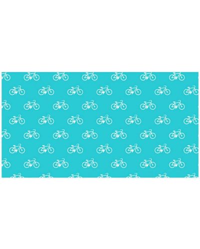Опаковъчна хартия Apli - Синя, Колело, 200 х 70 см, 55 гр - 1