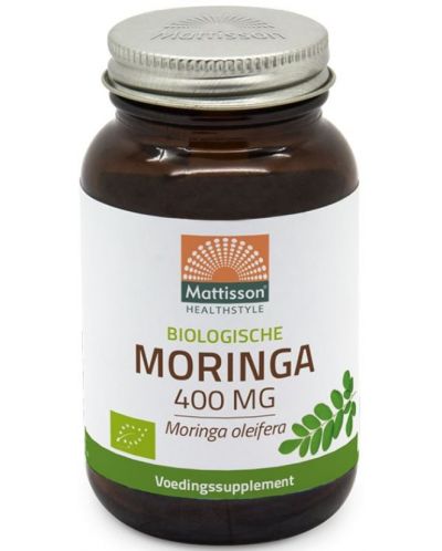 Organic Moringa, 400 mg, 60 капсули, Mattisson Healthstyle - 1