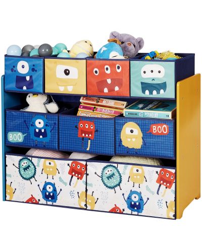 Органайзер-етажерка за играчки и книжки Ginger Home - Monster, с 9 кутии - 3