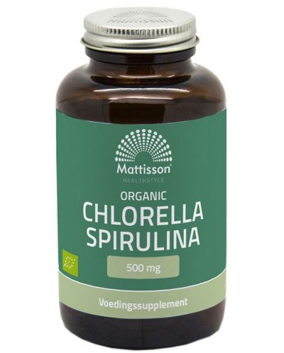 Organic Chlorella Spirulina, 240 таблетки, Mattisson Healthstyle - 1