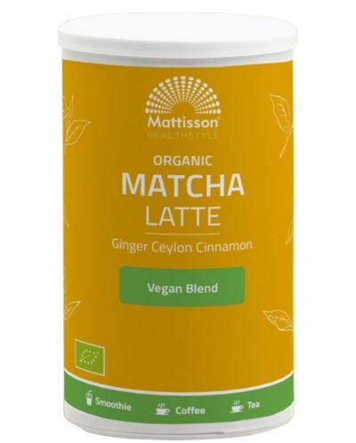 Organic Matcha Latte, 140 g, Mattisson Healthstyle - 1