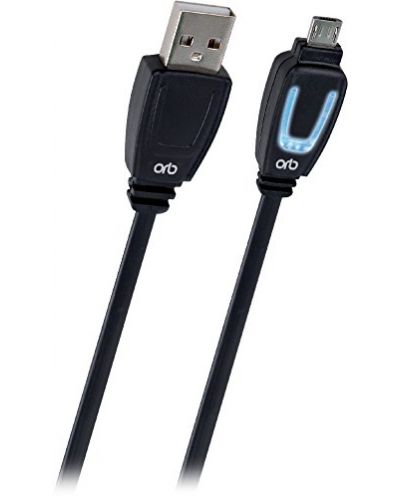 ORB кабел с LED индикатор за зареждане на PS4 контролер - 3 метра - 1