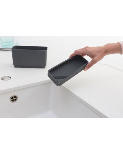 Органайзер за мивка Brabantia - SinkSide Dark Grey, сив - 5