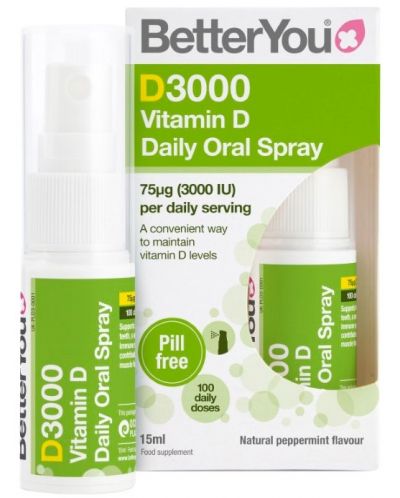 D3000 Орален спрей, 15 ml, 100 дневни дози, Better You - 1