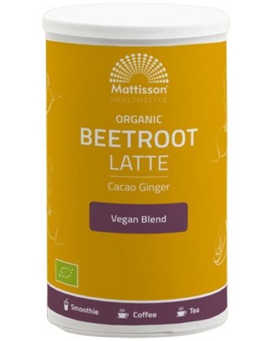 Organic Beetroot Latte, 160 g, Mattisson Healthstyle - 1