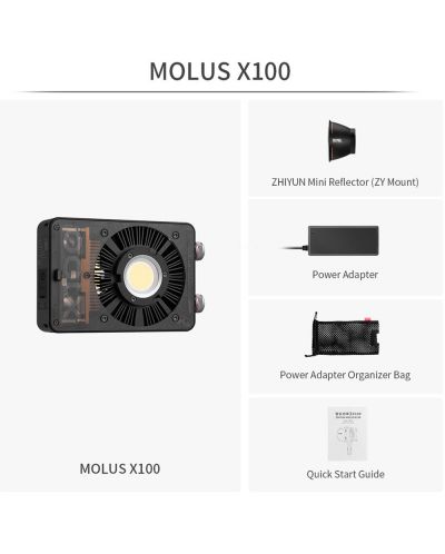 Осветление Zhiyun-Tech - MOLUS X100 Bi-Color - 10