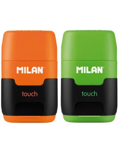 Острилка + гума Milan - Touch Duo, асортимент - 1