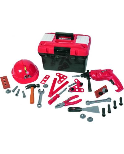 Кутия с инструменти и каска Keyi Tool Set - 41 части - 1