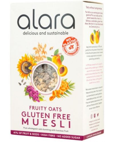Fruity Oats Gluten Free Muesli, 500 g, Alara - 1