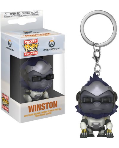 Ключодържател Funko Pocket Pop! Games: Overwatch - Winston - 2