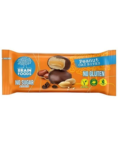 Овесени хапки с фъстък, 44 g, Brain Foods - 1