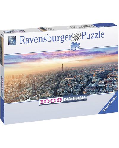 Панорамен пъзел Ravensburger от 1000 части - Сутрин в Париж - 3