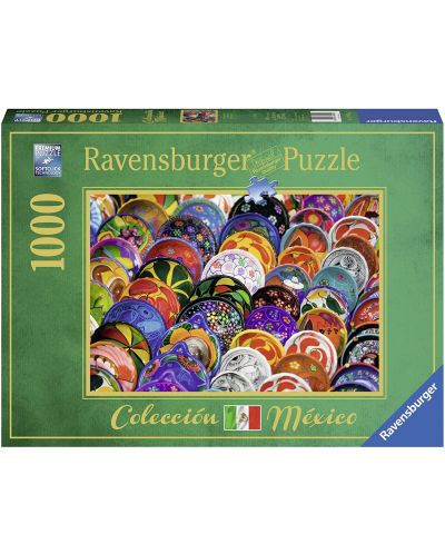 Пъзел Ravensburger от 1000 части - Цветни чинии - 1
