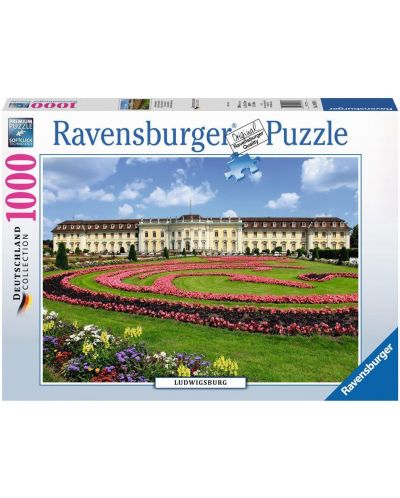 Пъзел Ravensburger от 1000 части - Дворецът Лудвигсбург, Германия - 1