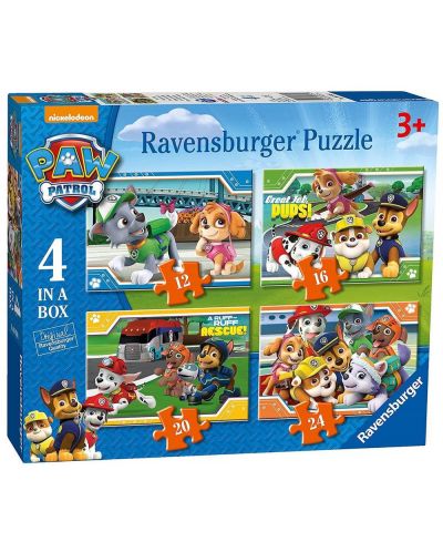 Пъзел Ravensburger 4 в 1 - Пес Патрул 2