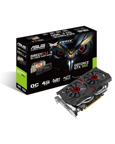 Видеокарта ASUS - Strix GeForce GTX 960 OverClocked, 4GB, GDDR5