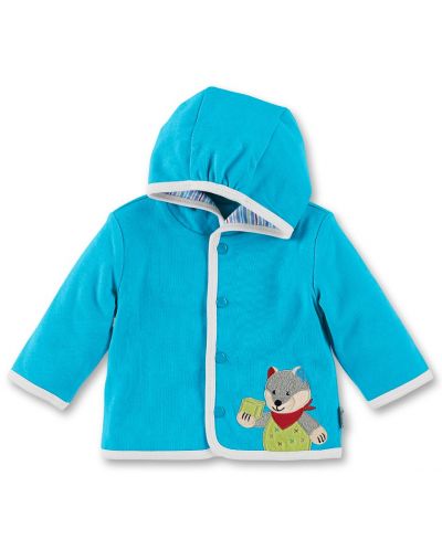 Памучно бебешко палтенце Sterntaler - С вълк, 56 cm, 3-4 месеца - 1