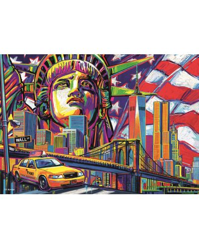 Пъзел Trefl от 1000 части - Цветовете на Ню Йорк - 2
