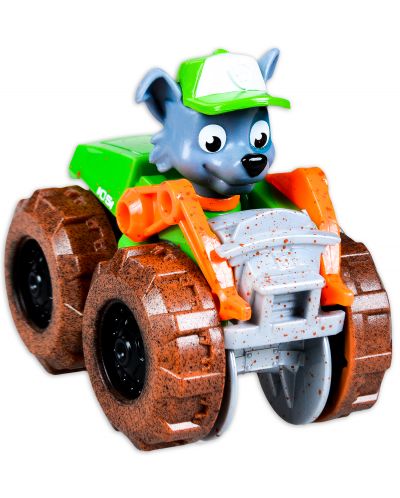 Детска играчка Spin Master Paw Patrol - Rescue Racers, чудовищният камион на Роки - 3
