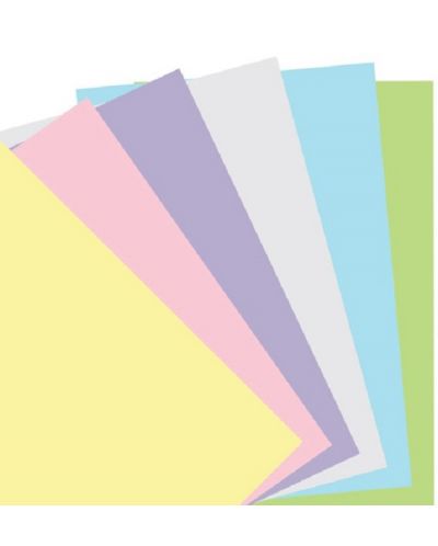 Пълнител за органайзер Filofax - A5, цветна хартия без редове, 60 листа - 1