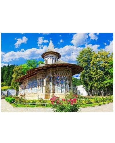 Пъзел Enjoy от 1000 части - Манастирът Воронет, Румъния - 2