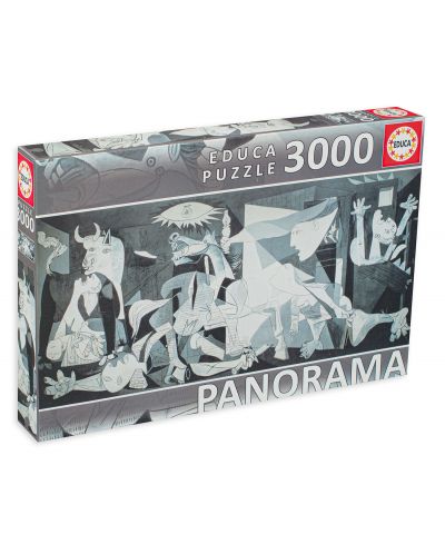 Панорамен пъзел Educa от 3000 части - Герника, Пабло Пикасо - 1