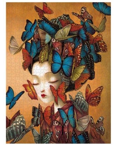 Пъзел Paperblanks от 1000 части - Момичето с пеперудите - 2