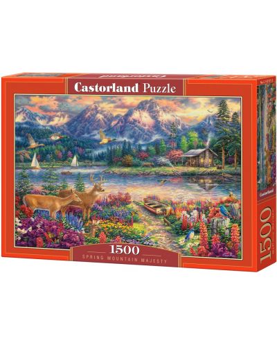 Пъзел Castorland от 1500 части - Пролетно планинско великолепие - 1
