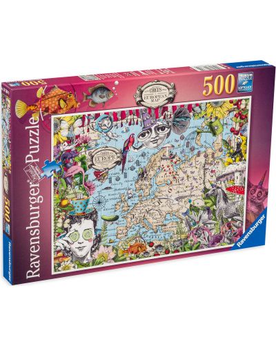 Пъзел Ravensburger от 500 части - Географски карти - 1