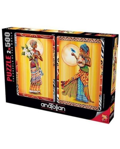 Пъзел Anatolian от 2 x 500 части - Африканки - 1