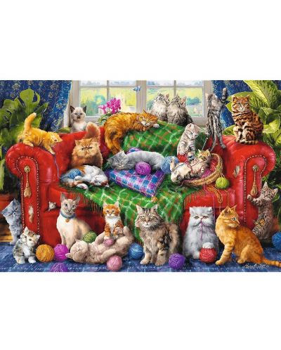 Пъзел Trefl от 1500 части - Сладки котета на дивана - 2