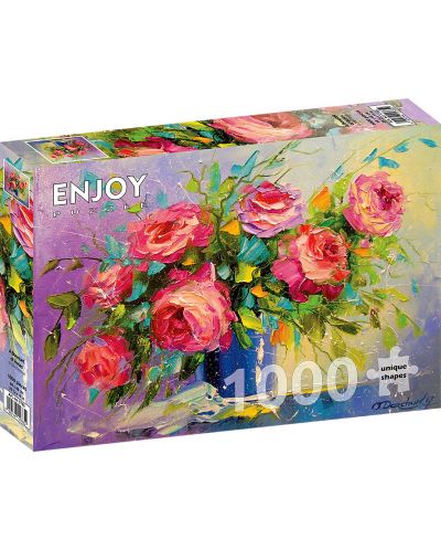 Пъзел Enjoy от 1000 части - Букет от рози - 1