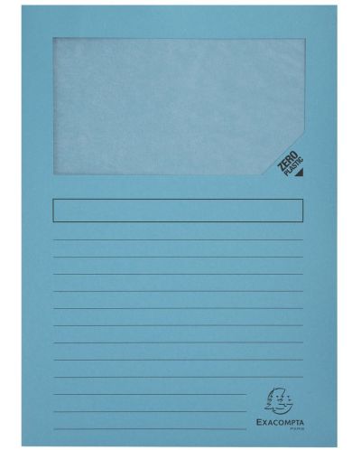 Папка за картотека Exacompta - L-образна, с прозорец, 120 g/m2, 22 x 31 cm, асортимент, 10 броя - 3