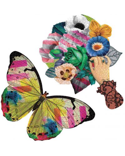 Пъзел Galison от 850 части - Цветя и пеперуди - 2