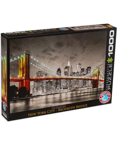 Пъзел Eurographics от 1000 части – Мостът Бруклин, Ню Йорк - 1