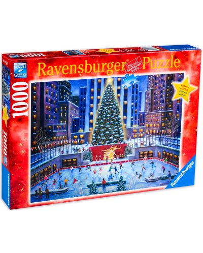 Пъзел Ravensburger от 1000 части - Коледна елха в Ню Йорк - 1